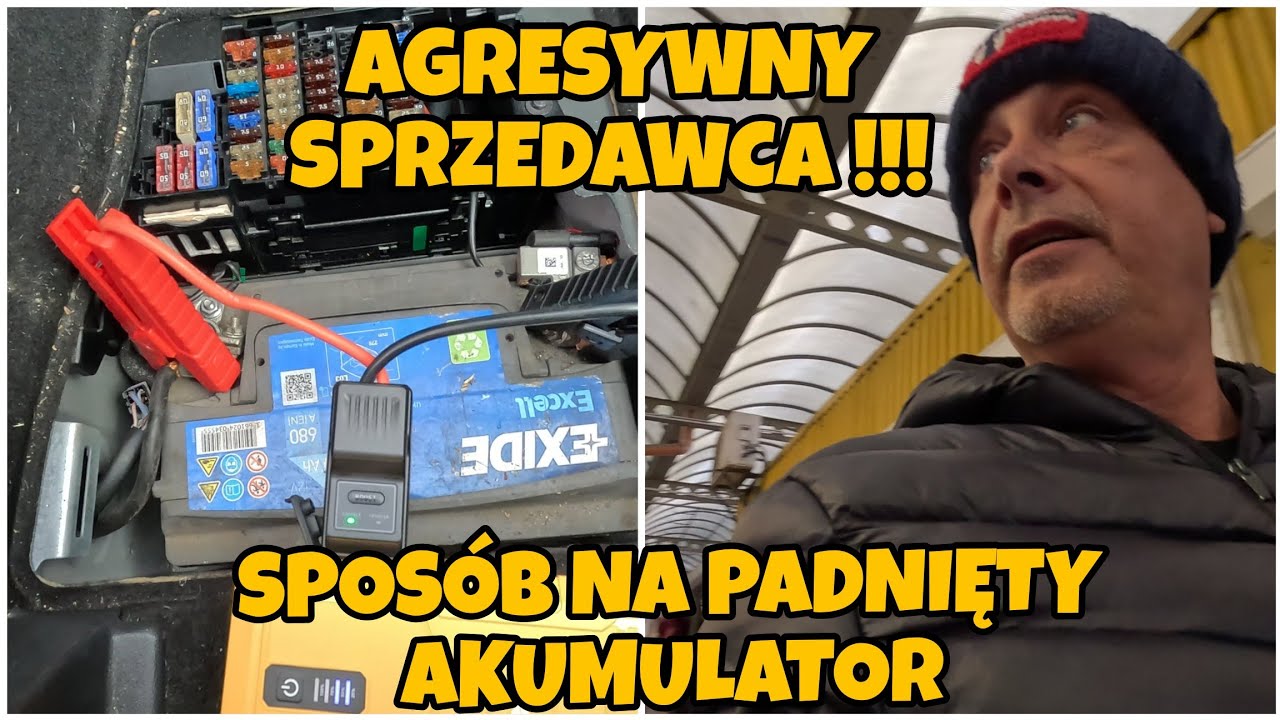CO PAN NAGRYWA ? TAK NA MNIE NASKOCZYŁ !!! ODPALANIE PADNIĘTEGO AKU