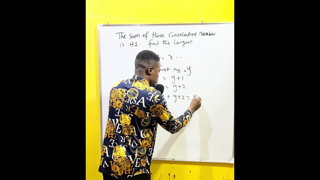 Word Problem | Consecutive Numbers