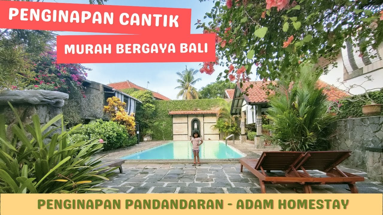Penginapan MURAH Pangandaran Serasa Bali dengan Kolam Renang | Adam Homestay | Asri, Tenang & Nyaman