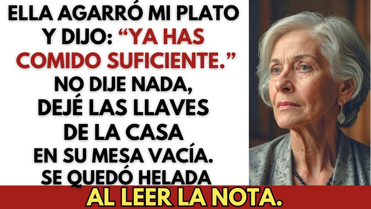 En Acción de Gracias, mi hija tomó mi plato y dijo “Ya basta” — Así que recuperé mi valor.