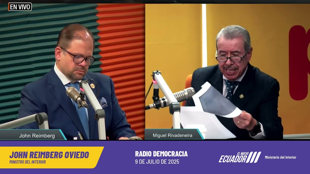 Entrevista Ministro del Interior John Reimberg en Radio Democracia 09-07-2025