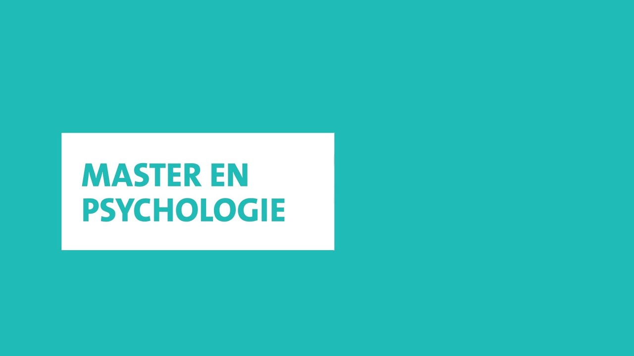 Master en psychologie