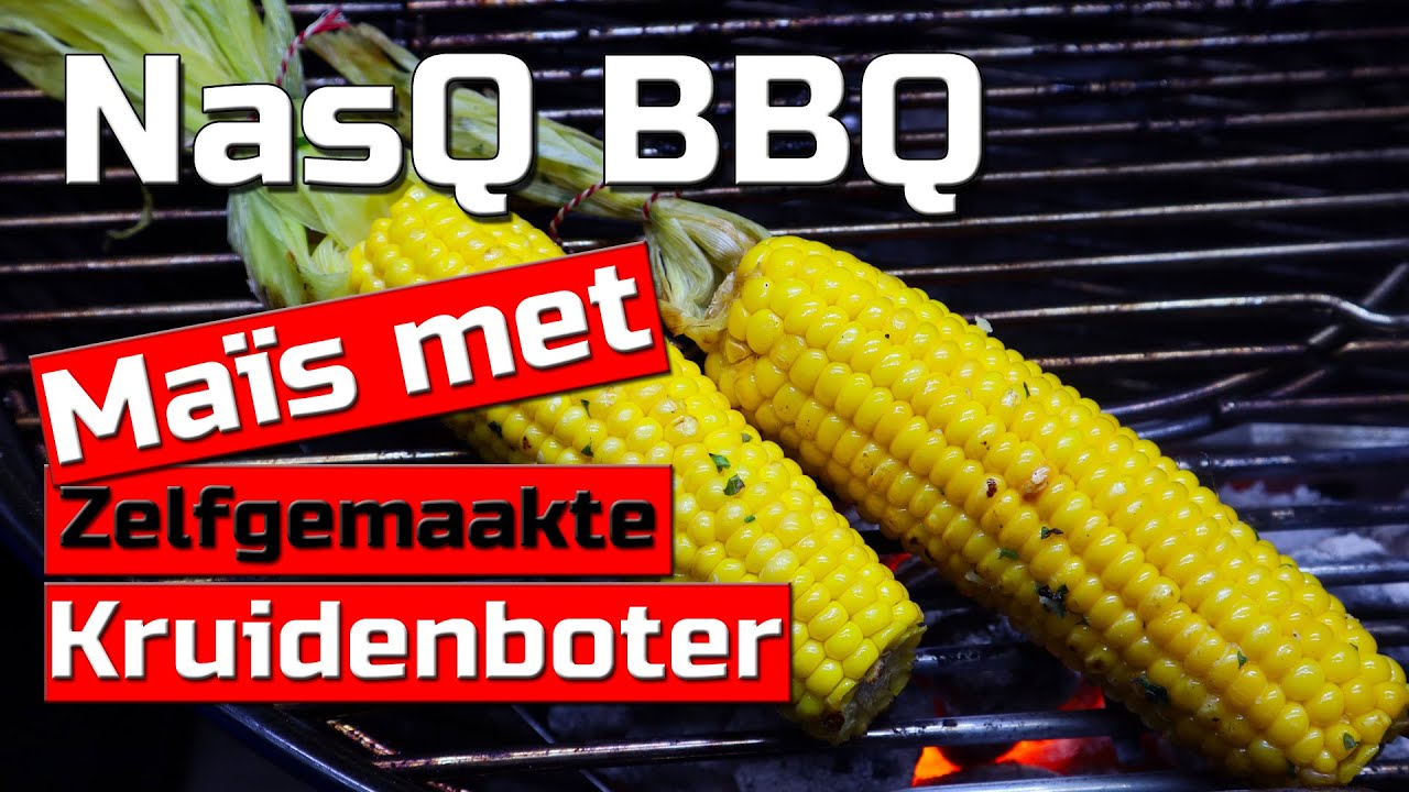 Maiskolf met zelfgemaakte kruidenboter - NasQ BBQ
