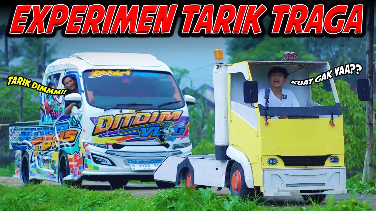 TOWING TARIK TRAGA!! DIMAS COBA EKSPERIMENT KEKUATAN MESIN UNTUK TARIK TRAGA,APAKAH KUAT??😱😱