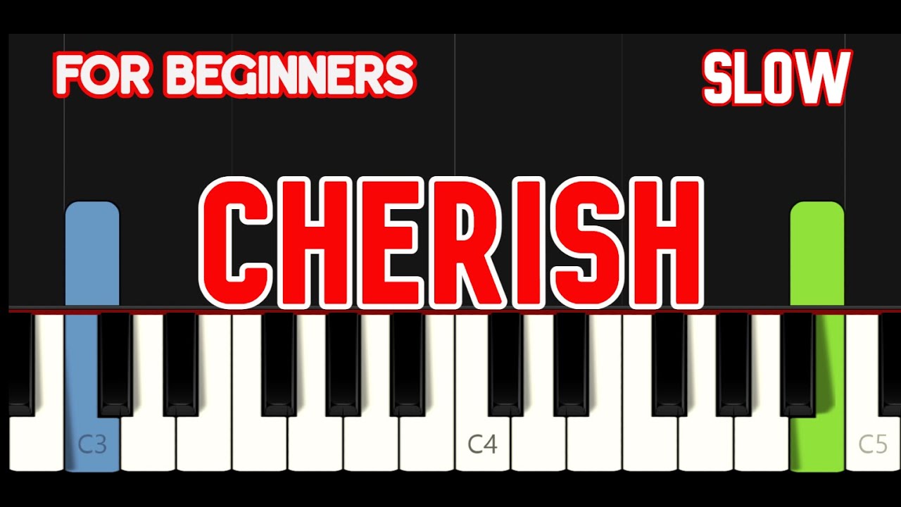 CHERISH [ HD ] - KOOL & THE GANG | EASY PIANO