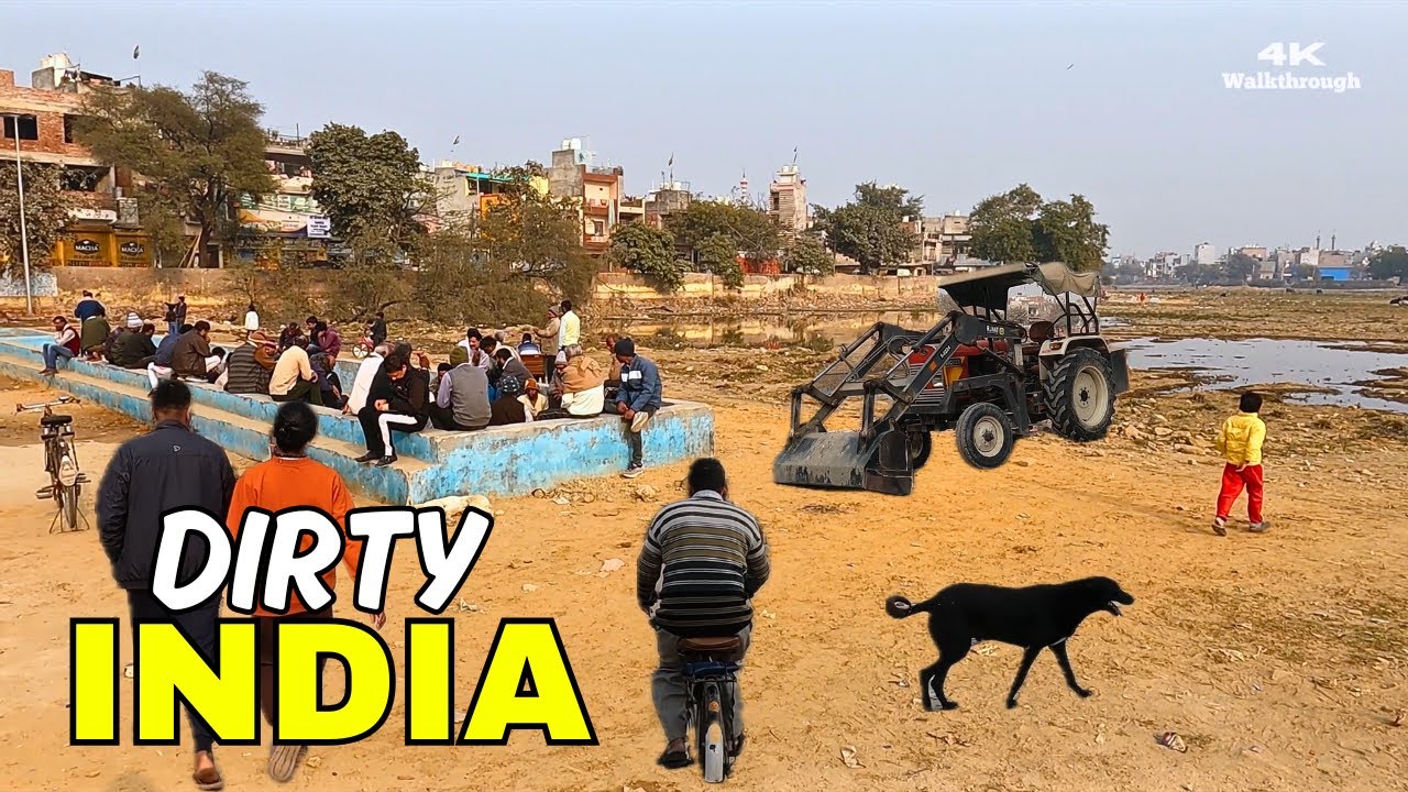 This Street in Real India Will Shock You 🇮🇳 | Silent 4K POV Walk Through Delhi