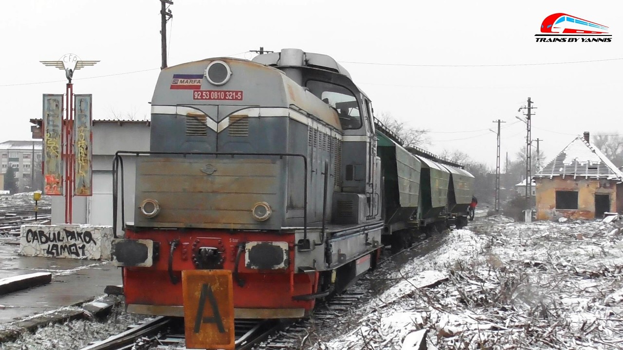 Mini Marfar CFR Marfa cu 3 Vagoane & LDH1250 81-0321-5 in Zapada in Depoul Oradea -02 Februarie 2026