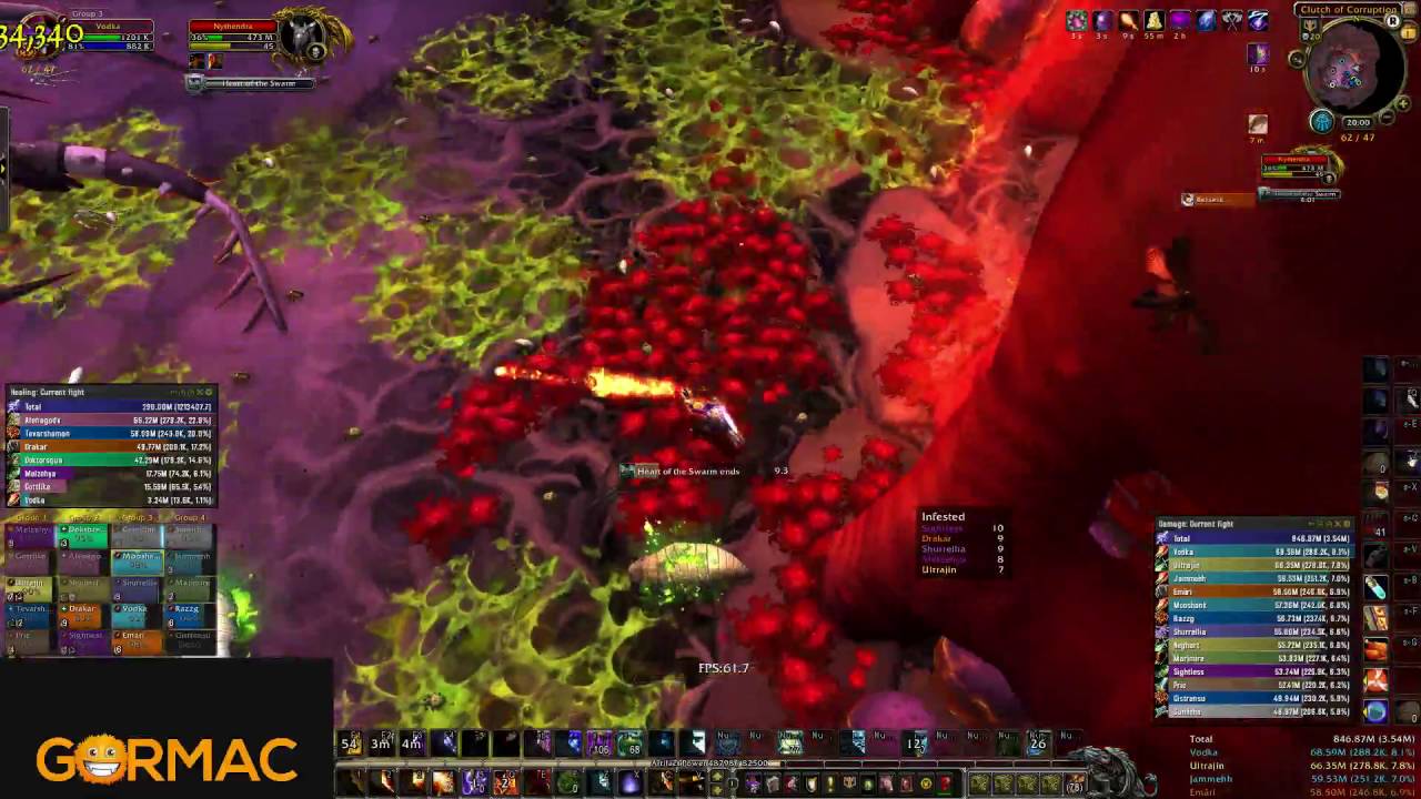 Nythendra vs Barbarzyńcy @ Burning Legion EU, fire mage pov