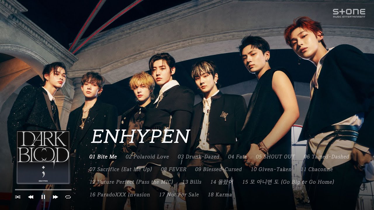 𝐏𝐥𝐚𝐲𝐥𝐢𝐬𝐭 🖤'DARK BLOOD' 발매기념 ENHYPEN 띵곡 몰아듣기｜Stone Music Playlist