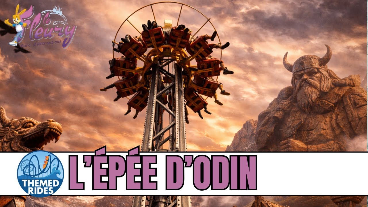 L’Épée d'Odin at Le Fleury! This Drop Tower is FUN!