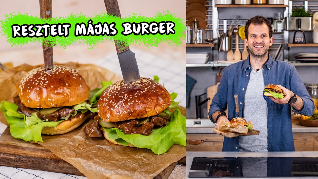 Zé-féle RESZTELT májas burger 🍔