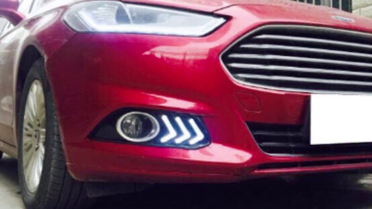 iJDMTOY Ford Fusion Direct Fit LED Daytime Running Lights in Mustang Style