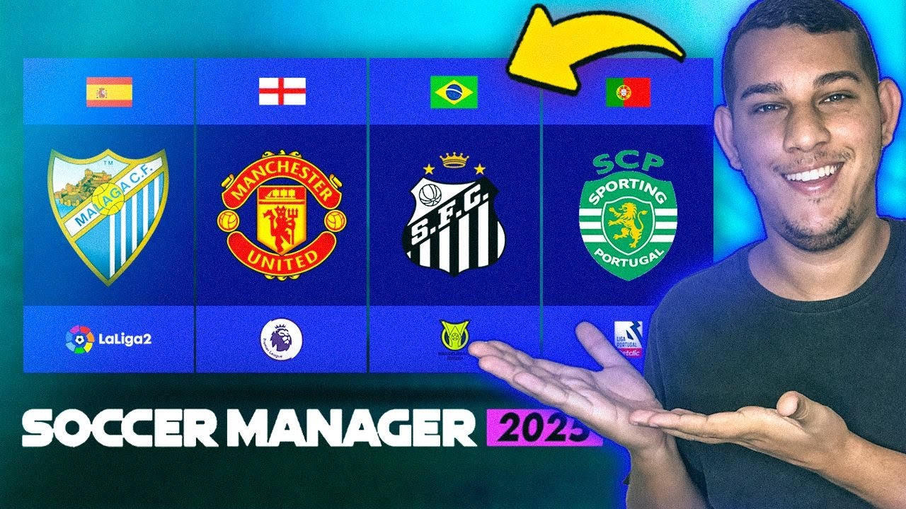 SM25: MELHORES TIMES para USAR no MODO CARREIRA do SOCCER MANAGER 2025 🏆