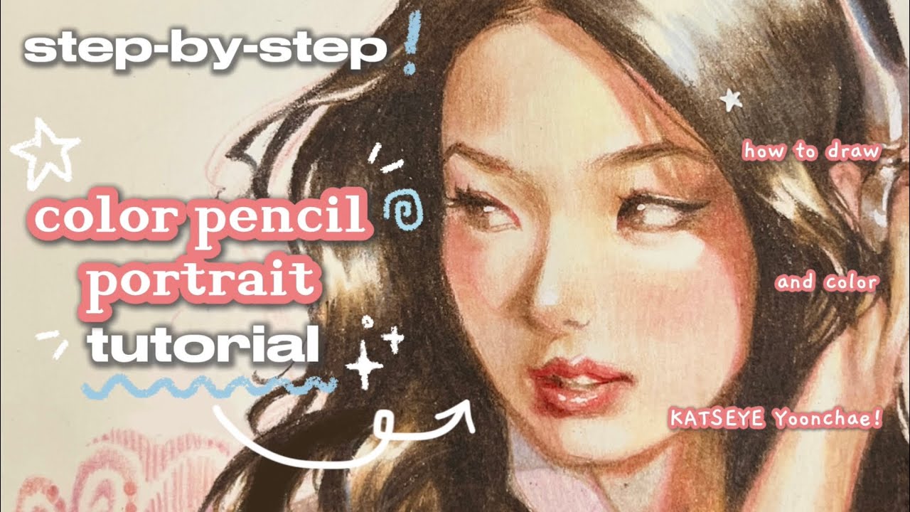 как я рисую людей цветными карандашами 🌷✧˚ :: KATSEYE Yoonchae :: подробный урок