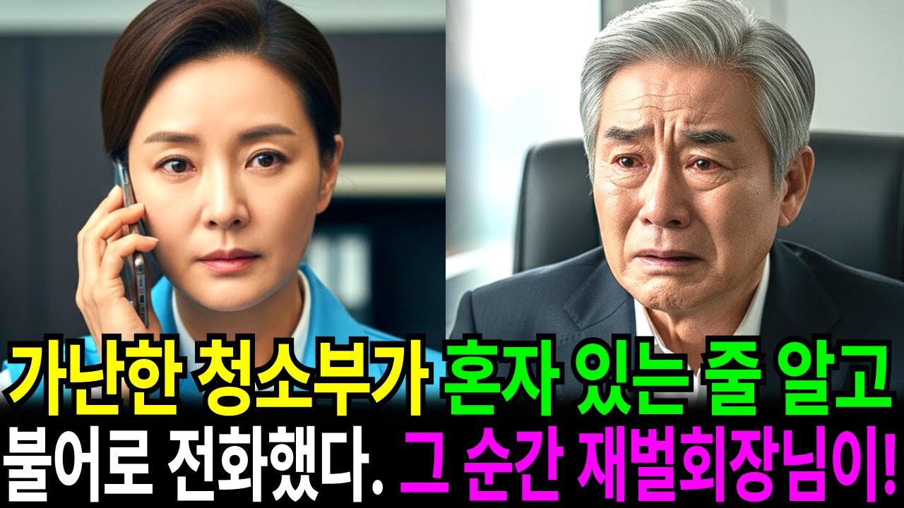 청소부가 불어로 전화 받는 순간, 백만장자 재벌 회장 오열하는 충격사연