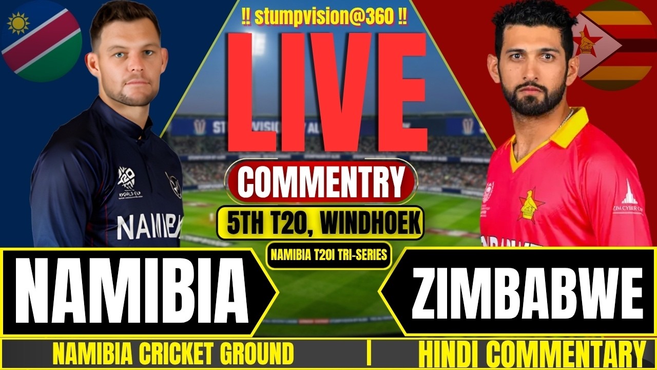 🔴LIVE: Namibia vs Zimbabwe Live | NAM vs ZIM Live Score & Commentary | Tri-Series 2026