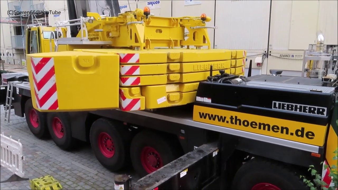 Soeren66 - LIEBHERR LTM 1230-5.1 von Thömen hebt einen Notstrohmcontainer, Teil 1