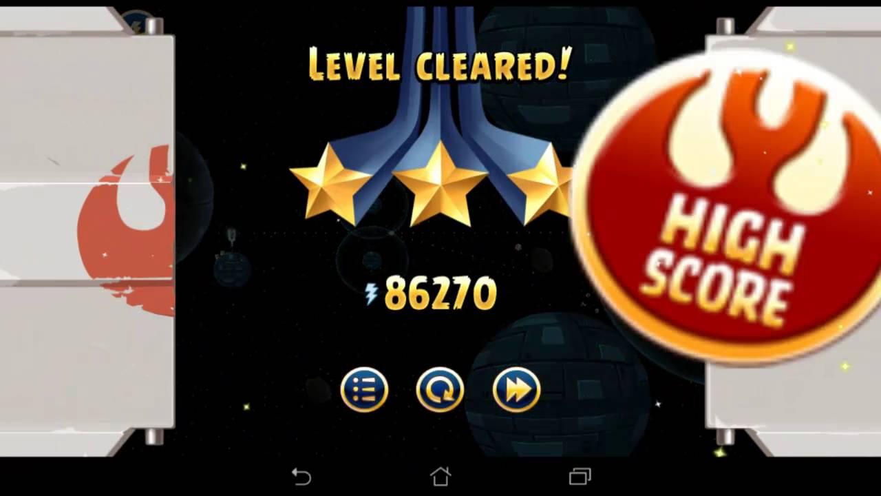 Angry Birds Star Wars Death Star All levels