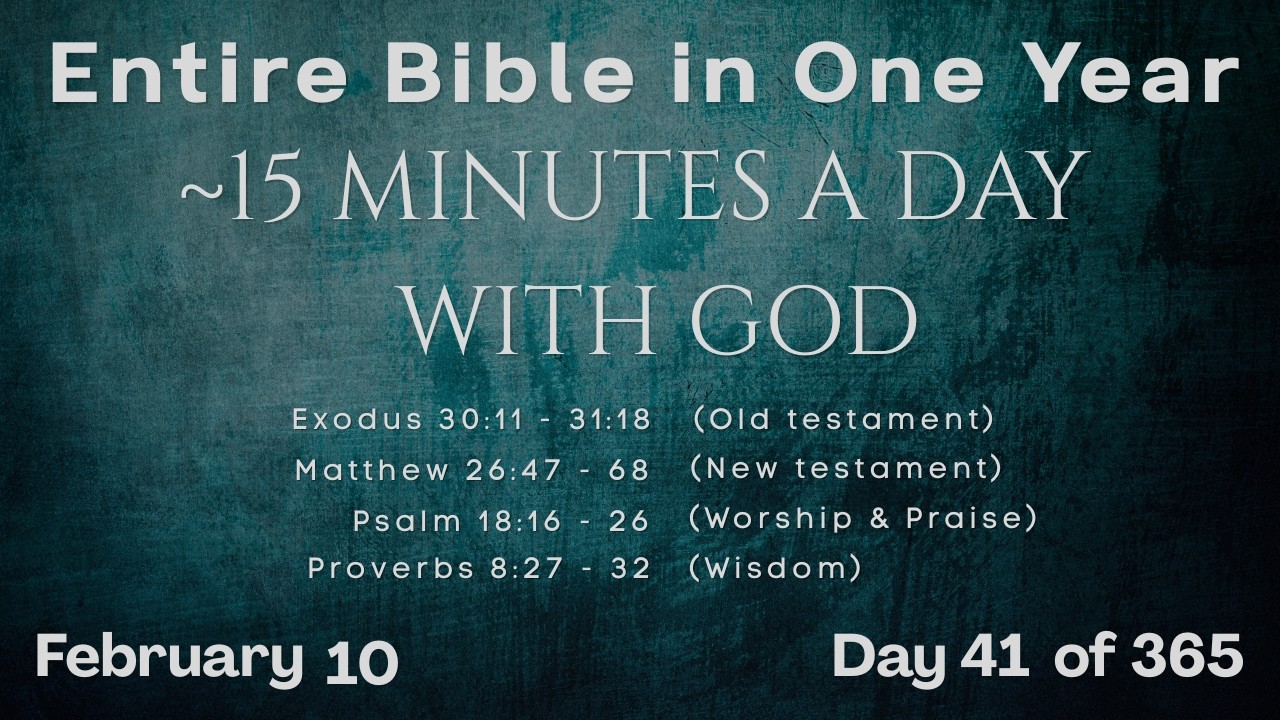 February 10 - Entire Bible in One Year (~15 min/day audio) | Bible Global 365
