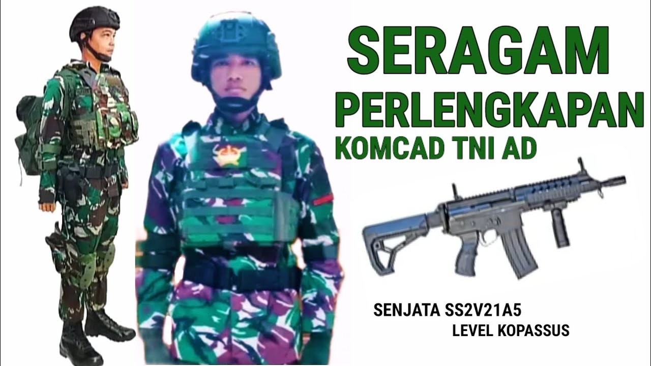 SERAGAM DAN PERLENGKAPAN KOMCAD TNI AD Komponen cadangan