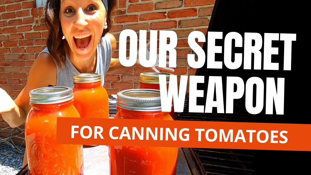 Canning Tomato Juice with our Secret Weapon