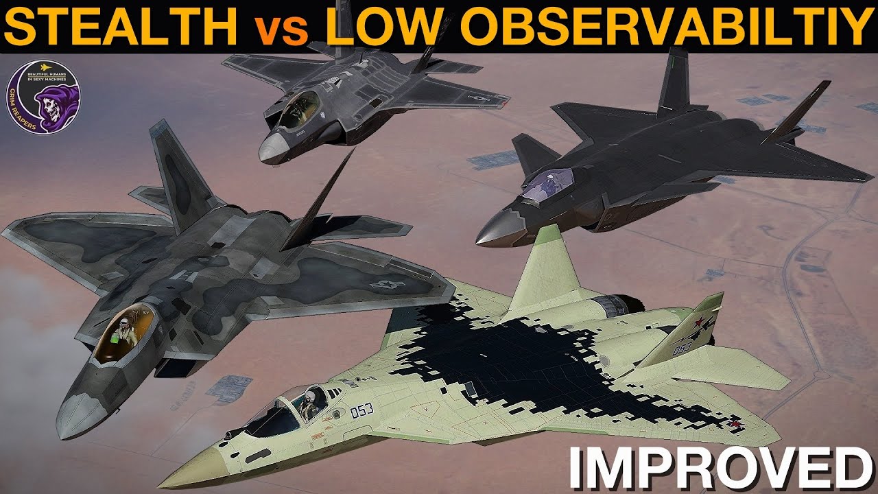 MUCH IMPROVED - F-22 & F-35 vs Su-57 & J-20: BVR Missile Fight | DCS