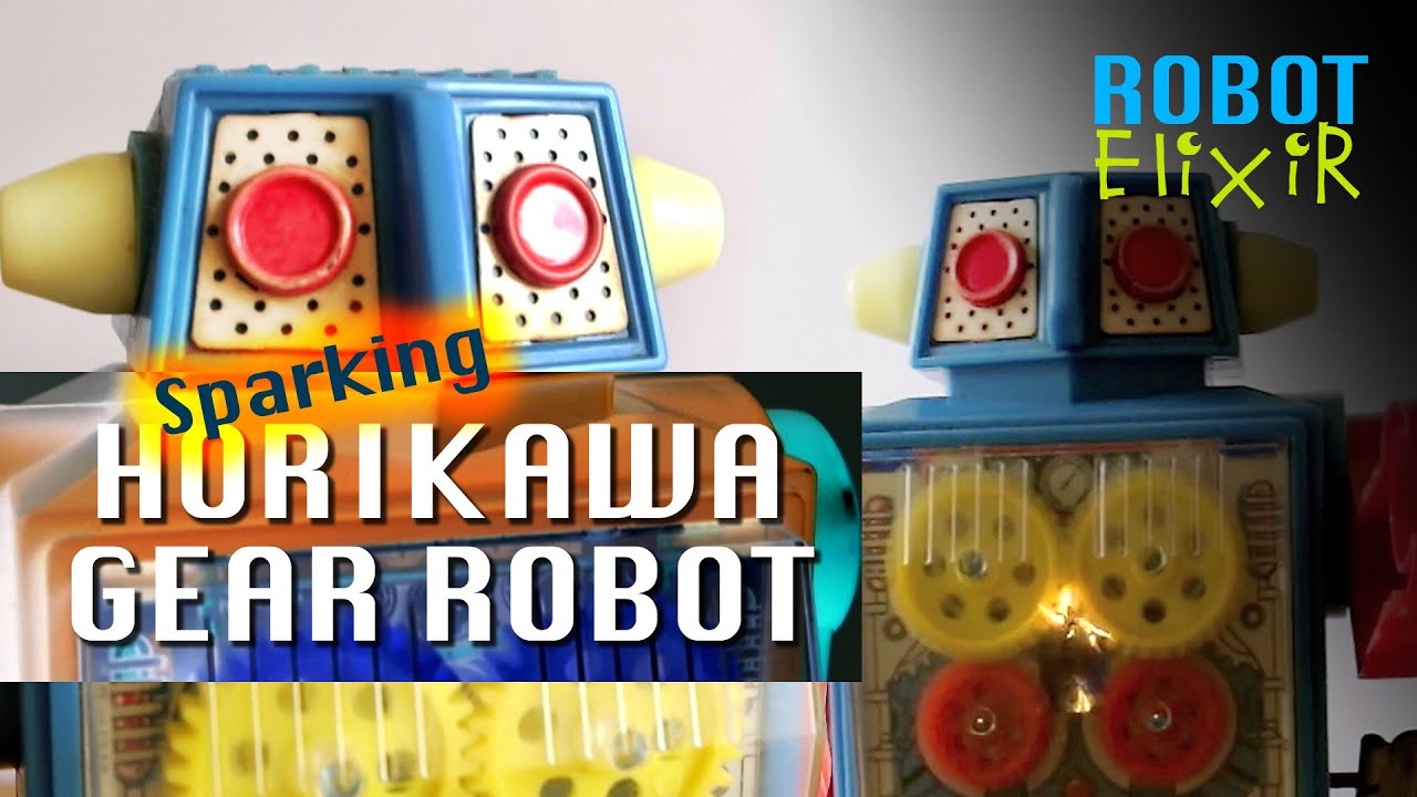 Horikawa Gear Robot - Rare Original 1960s Sparking Toy Robot