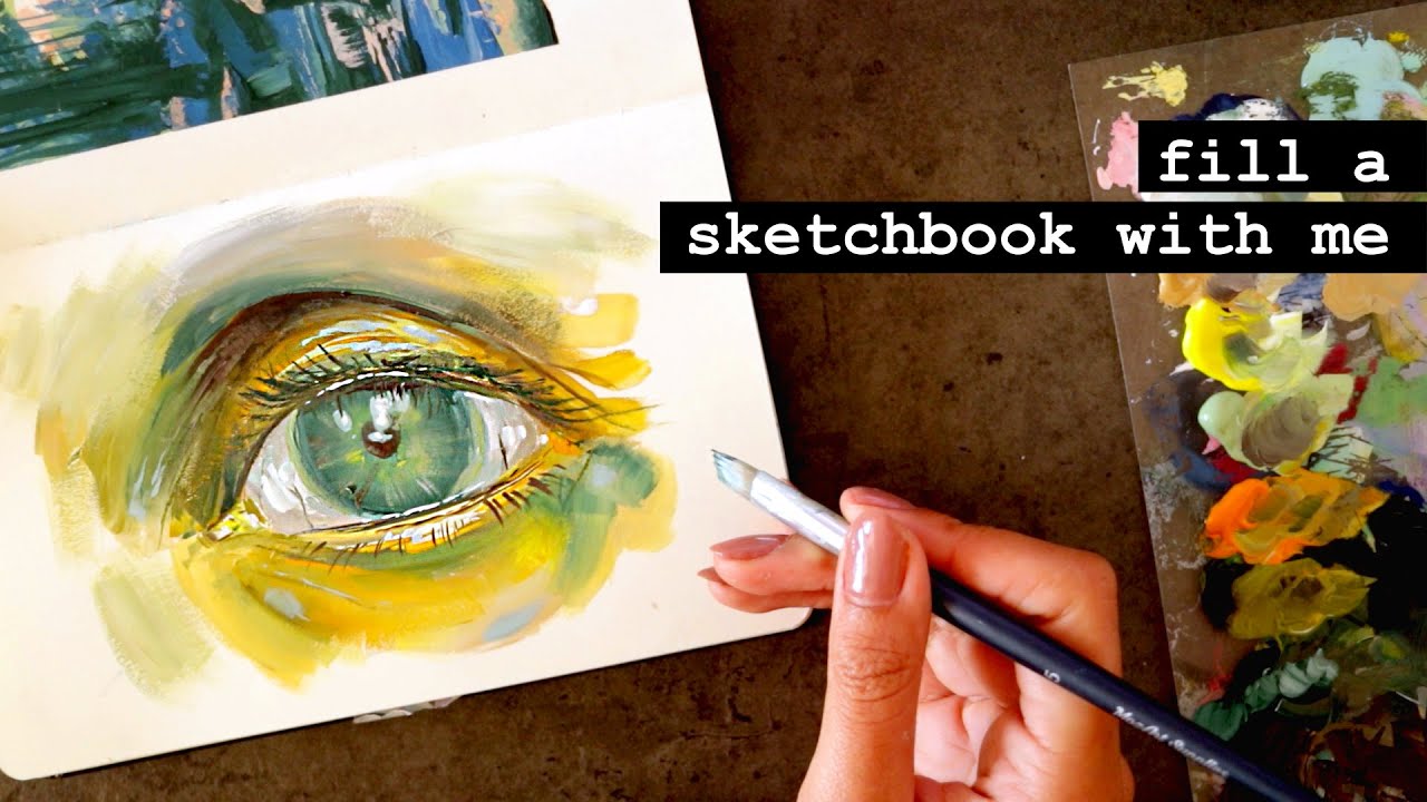 Stop Criticising Your Art! (Especially to Compliment Others) · Fill a Sketchbook With Me! #11