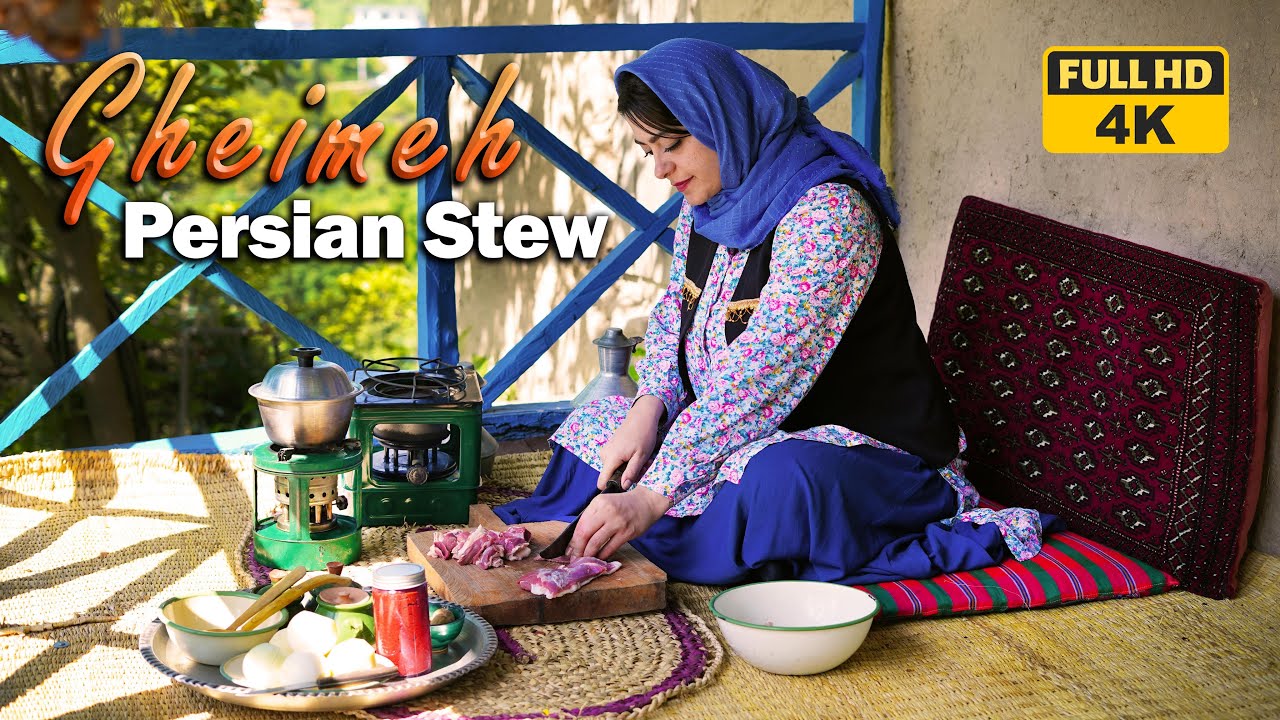 Daily routine village life in IRAN | Cooking Persian Stew | Rural Lifestyle