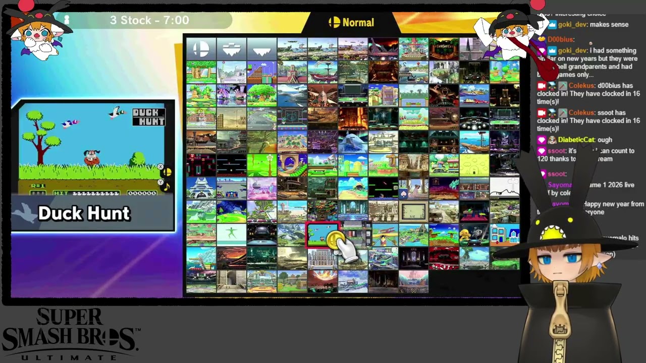New Years Eve Smash Bros + Animal Crossing