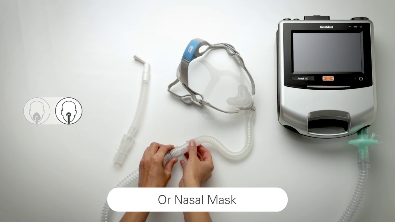 Astral™ by ResMed - Mouthpiece Ventilation setup