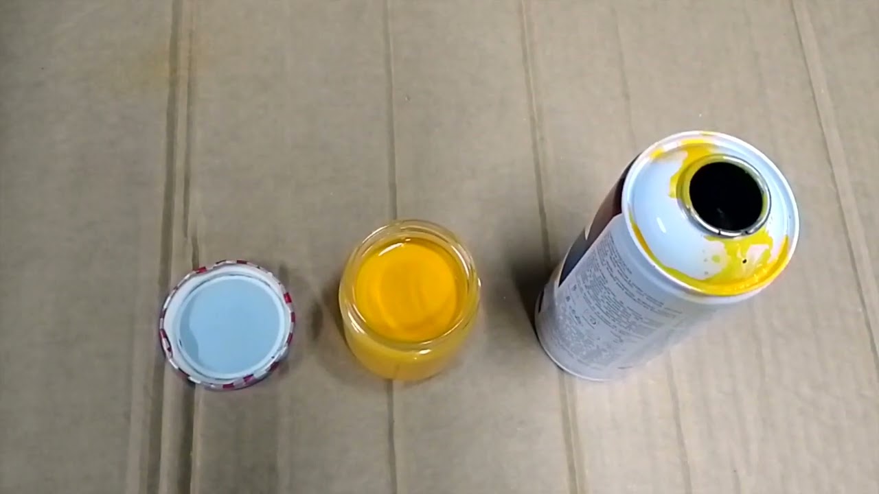 C&oacute;mo sacar la pintura de una lata de aerosol.
