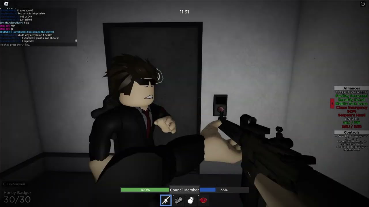 [Roblox SCP rBreach] Survive as Council Member