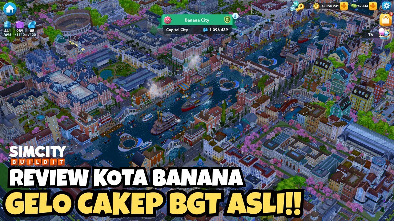 GILE CAKEP SEKALI KOTA INI | REVIEW IBU KOTA BANANA | SIMCITY BUILDIT