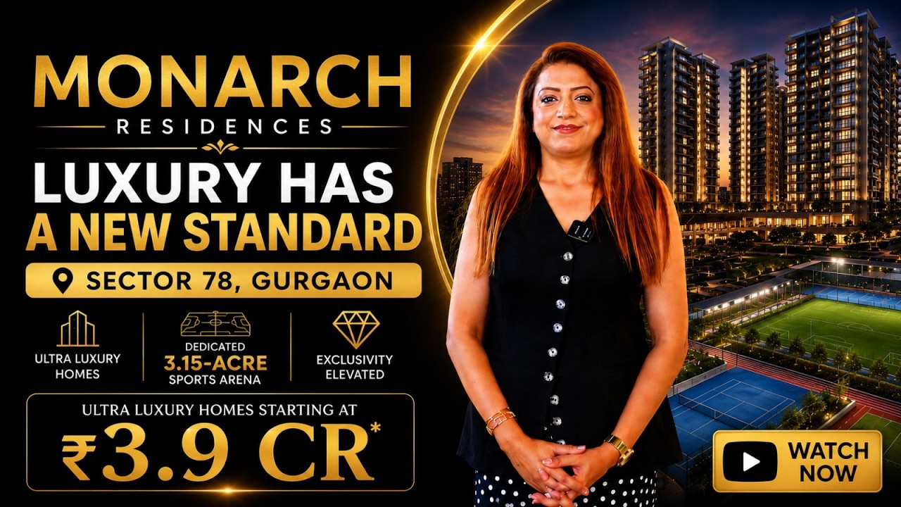 Gurgaon&rsquo;s New Luxury Landmark | Suncity Monarch Sector 78 Gurgaon | ₹3.9 Cr | Investor Guide