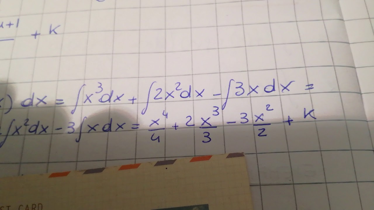 Integrali-indefiniti-esercizi