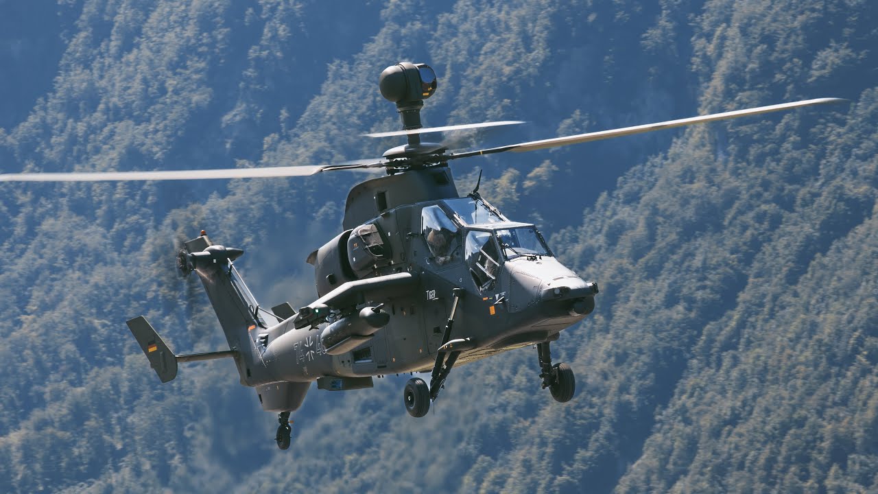 🇩🇪 Eurocopter Tiger - Attack Helicopter in Action at ZigAirMeet 2023 [4K]