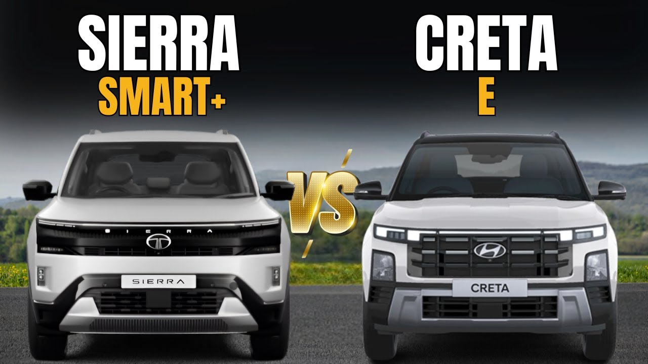 Базовая модель Tata Sierra против базовой модели Hyundai Creta | Какая лучше? | Sierra против баз...