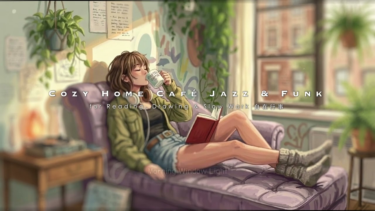 Weekend Chill ☕ Cozy Home Café Jazz & Funk for Reading, Drawing & Slow Work (90 Minutes)