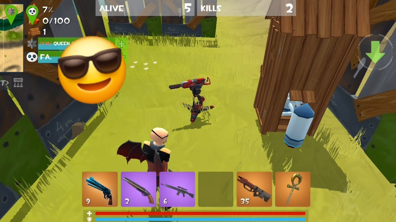 Rocket Royale Match without hackers 