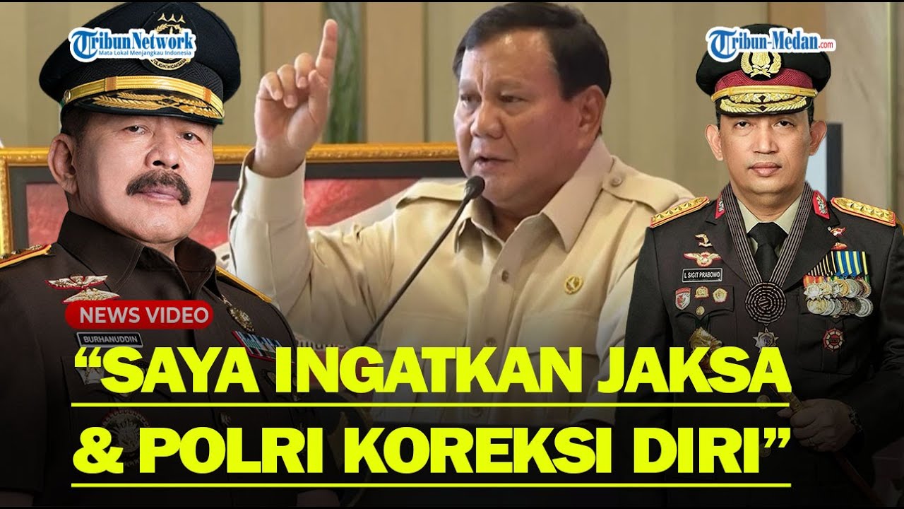PEDAS❗ PRABOWO SINGGUNG Jaksa NAkal di Depan Kejagung Koreksi Diri