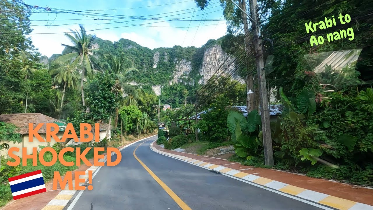 First Impressions of Krabi  | Airport Transfer to Ao Nang Hotel 🇹🇭