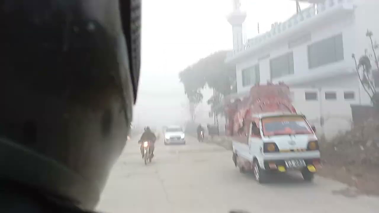 Fog in village of Islamabad, Pakistan 