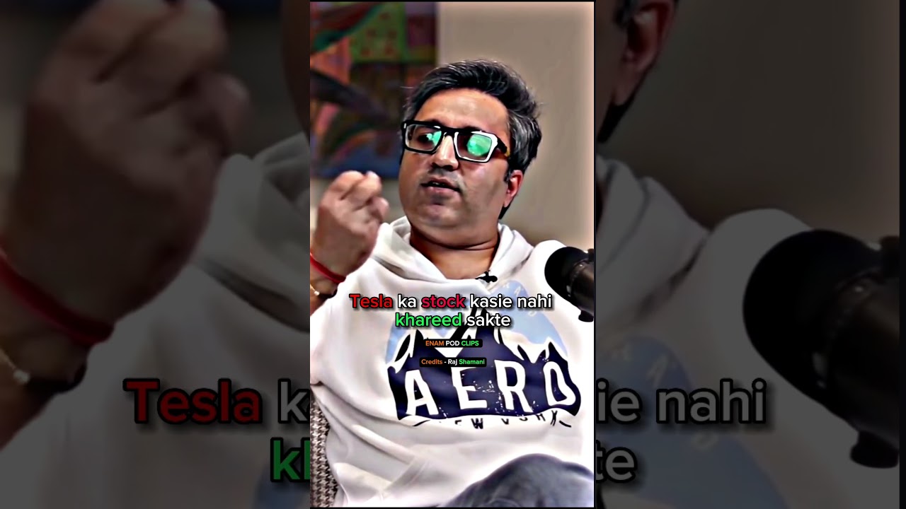 How to buy Tesla stock from India 😱|| ft.alakh sir!!! #podcast #motivation #ashneergrover