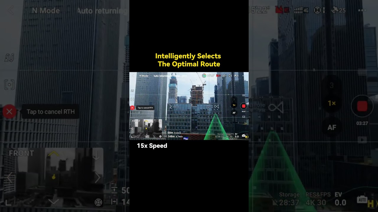 How the DJI Air3s No-GPS Return To home Feature works 🧭 The drone memorizes the flight-path 💯
