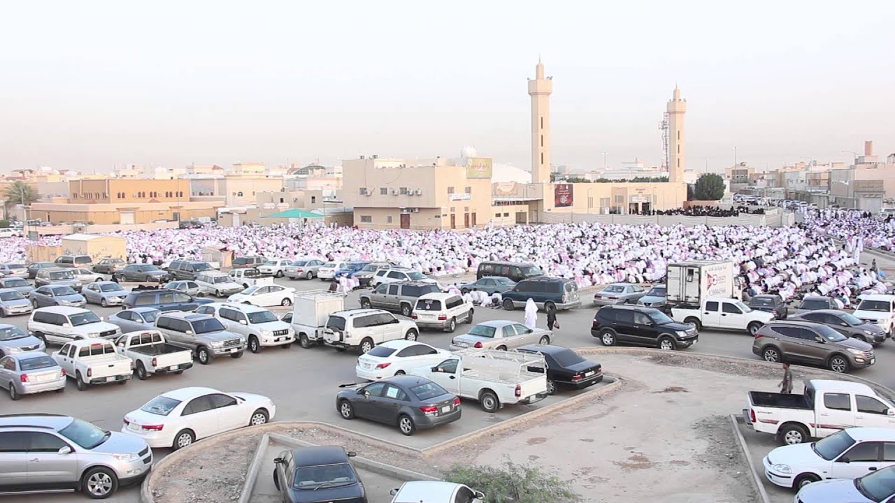 صلاة العيد بجامع أم ابراهيم الذياب لعام 1434 هـ