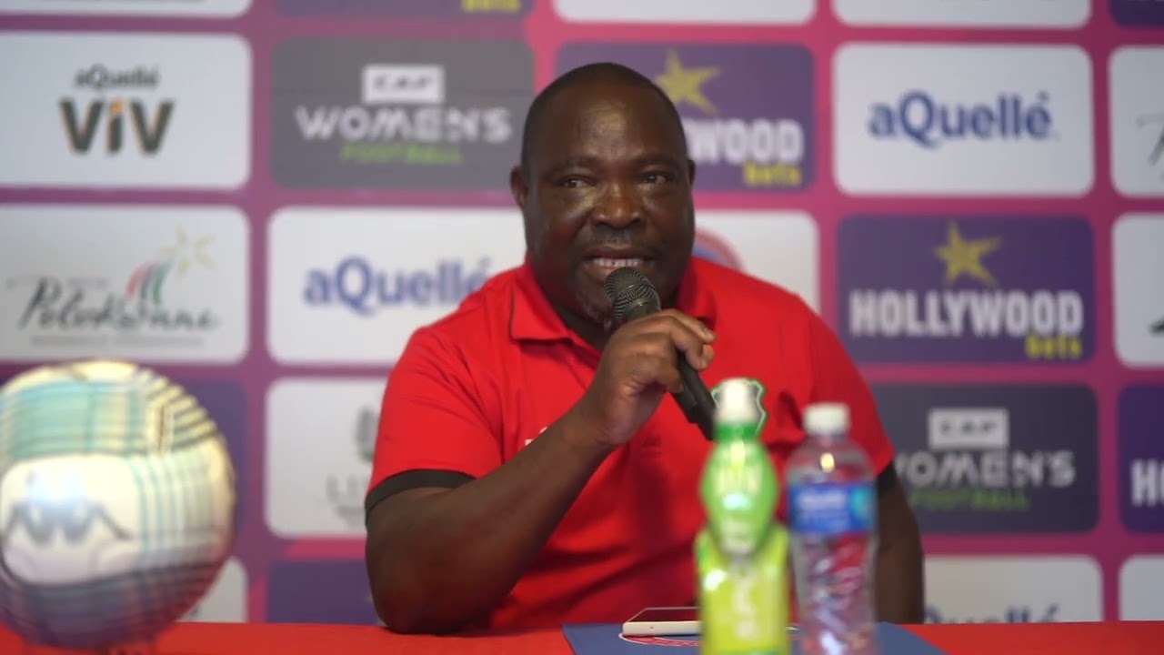 Scorchers coach Lovemore Fazili reacts to his side's opening 2-0 loss to Banyana Banyana in Group A.