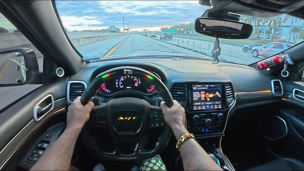 WILDEST JEEP TRACKHAWK POV DRIVE MIAMI I-95!
