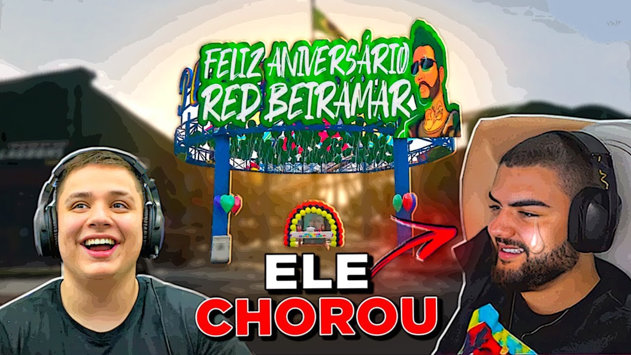 FIZ UMA SURPRESA DE ANIVERSÁRIO PRO LUQUETA no GTA RP (Modder Clips)