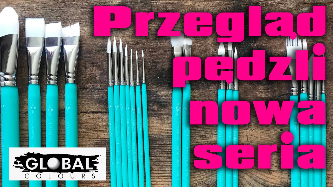 Przegląd nowej serii pędzli GLOBAL